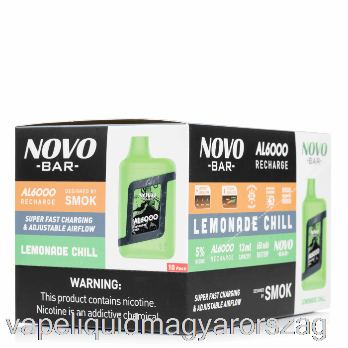 [10 Csomagos] Smok Novo Bar Al6000 Eldobható Vape Folyadék